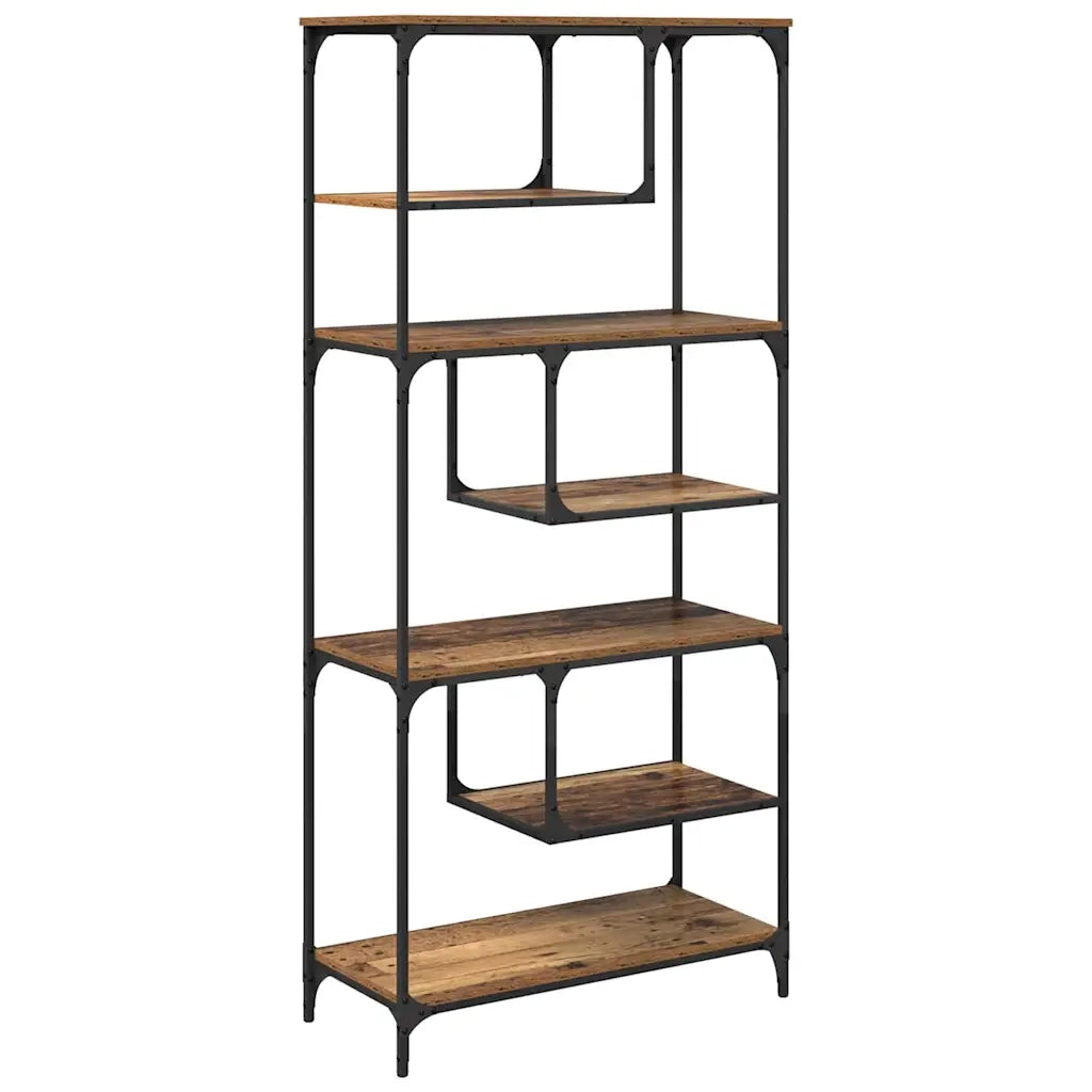 Libreria-Scaffale per Libri-Mobile di Stoccaggio Legno vecchio 81 x 36 x 176 cm Legno multistrato