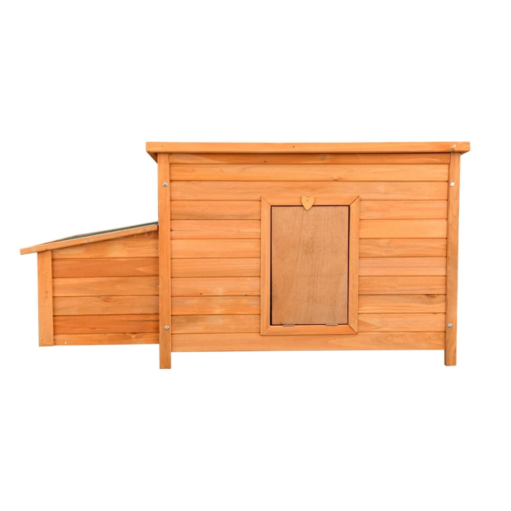 Pratico pollaio compatto con tetto idrorepellente e nido 136 cm legno marrone 16_0000581