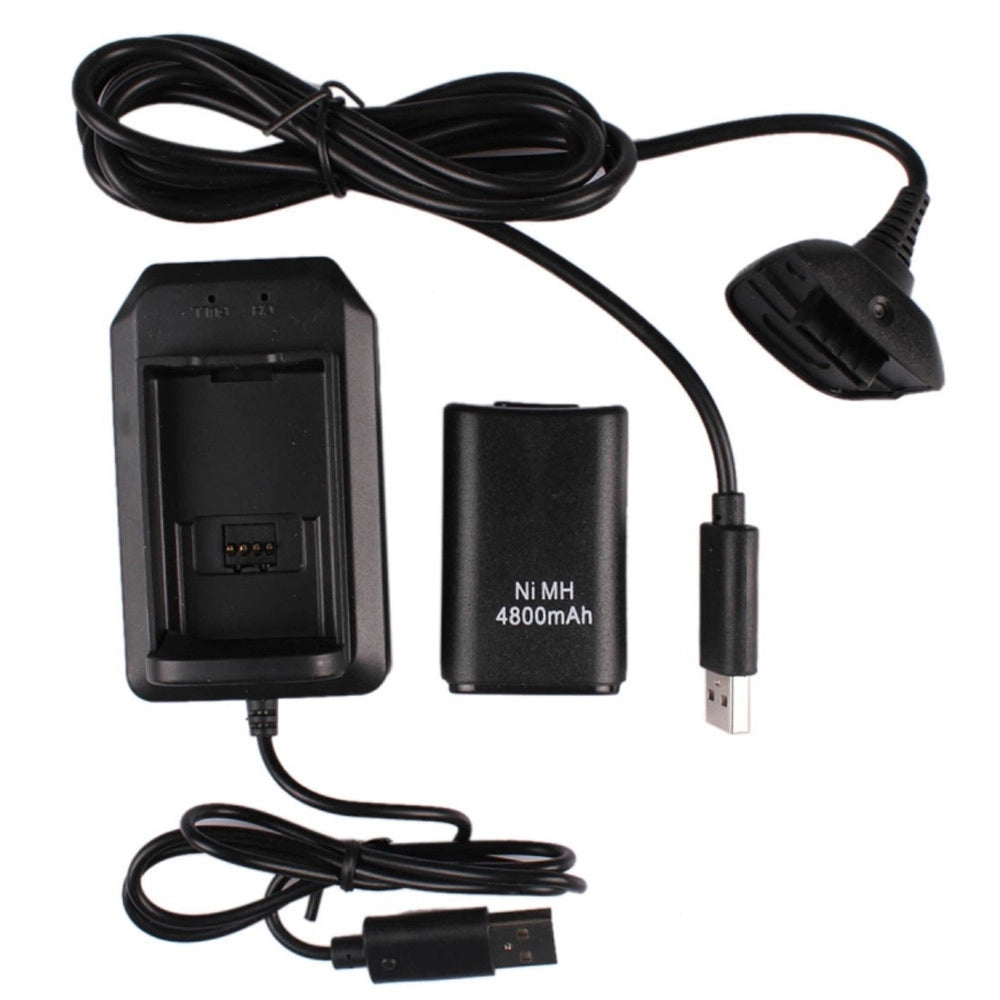 Trade Shop - Batteria Battery Pack 4800 Mah Aggiuntiva Per Joystick Controller Per Xbox 360 -