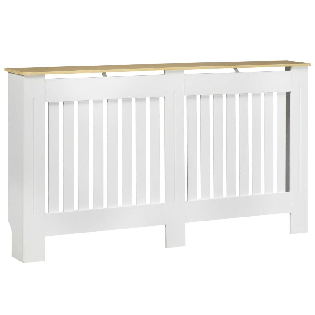 Copriradiatore in MDF con dispositivo antivolto ¨C zephmum ¨C Bianco 152x19x83 cm