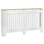 Copriradiatore in MDF con dispositivo antivolto ¨C zephmum ¨C Bianco 152x19x83 cm
