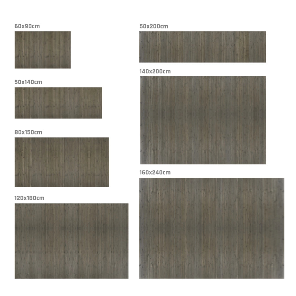 Tappeto vinilico di alta qualità grigio 50x200