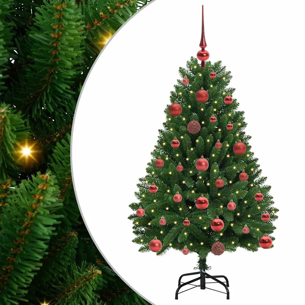 Albero di Natale | Decorazioni natalizie artificiale Verde 120 cm PVC e Metallo
