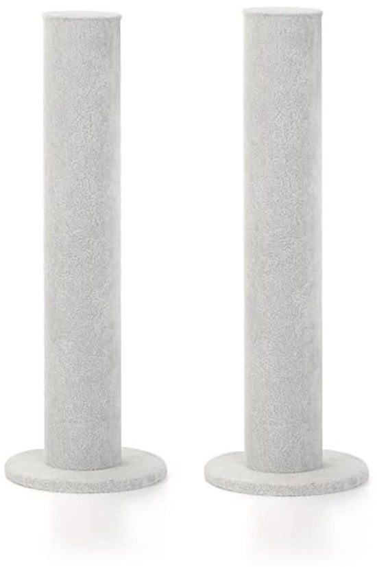 Supporto per Orecchini Verticale in PVC - 2 Pezzi - Grigio Velluto - Presentazione Lussuosa