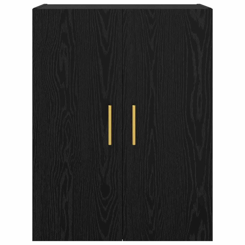 Mobiletto a muro 2 pcs Rovere Nero 69,5 x 34 x 90 cm 3394514