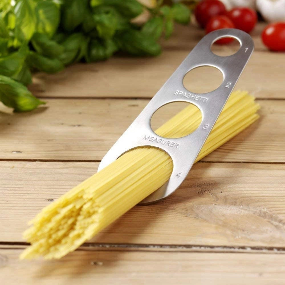 Trade Shop - Dosatore Misura Porzioni Pasta Spaghetti Acciaio 1- 4 Persone Accessori Cucina -