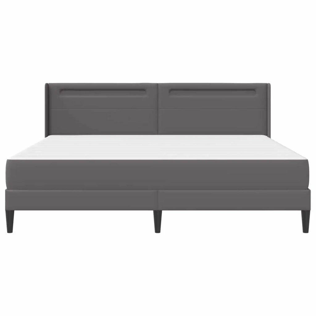 Struttura letto con materasso Grigio 180 x 200 cm Similpelle 3414918