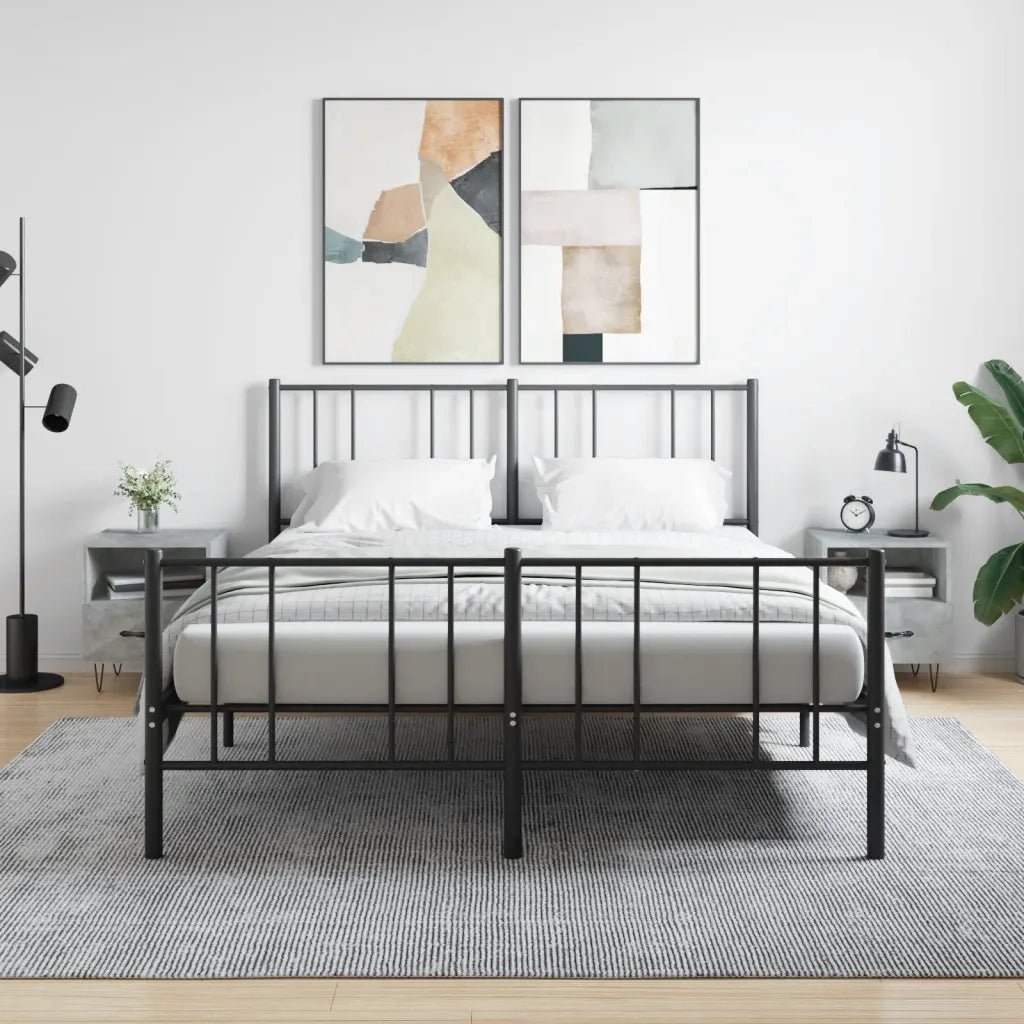 Comodini 2 pz-Set di 2 Tavolino da notte Grigio Cemento 40x35x47,5 cm in Legno Multistrato 324061