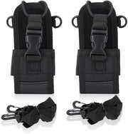 Ottimizzatore per Radio a Mano da 2 pezzi - Cinturino da spalla regolabile - Coprioggetto in nylon universale - Leggero - Duraturo - Mani libere - Supporto per radio portatile