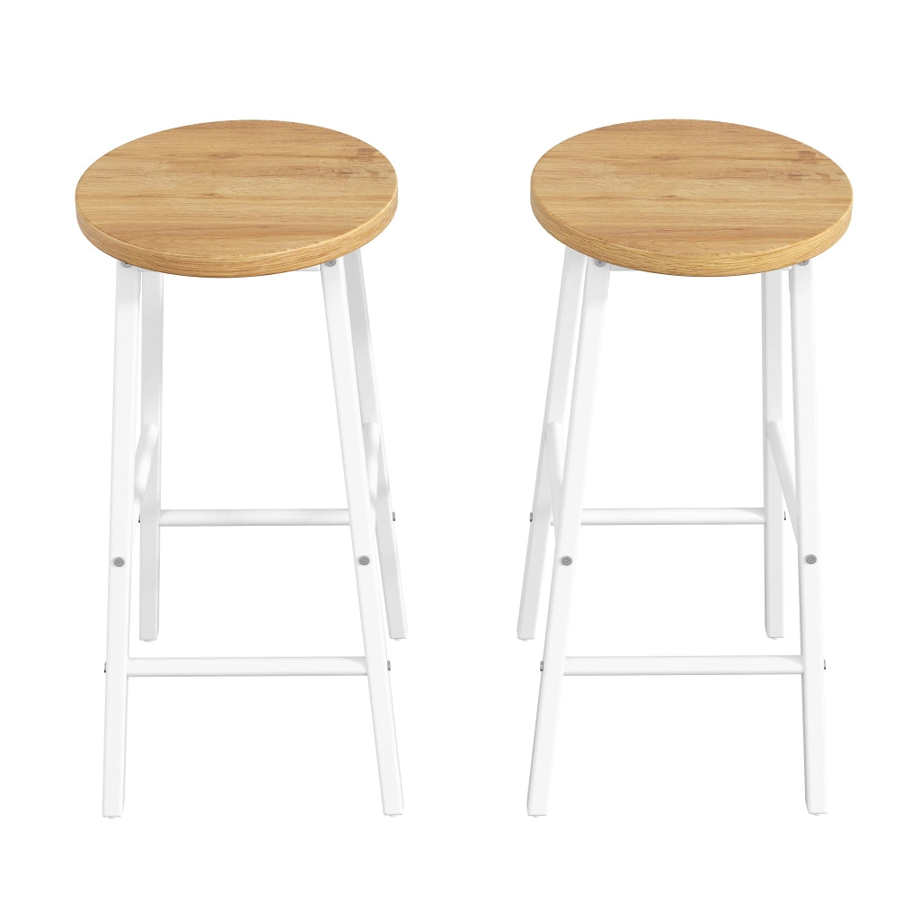 Carrello da cucina con piano ribaltabile e 2 sgabelli, 2 cassetti, portabottiglie, bianco 137,9 × 45-73 × 92 cm