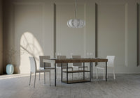 Consolle Allungabile 90-196x40x77 cm in Nobilitato Marrone