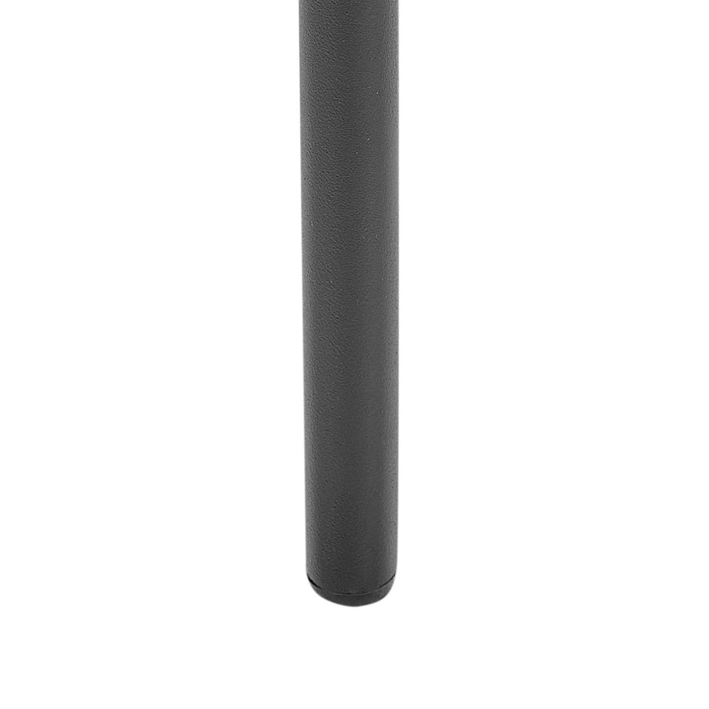 Set di 2 sedie da pranzo Sedute in poliestere grigio Gambe in metallo per sala da pranzo cucina