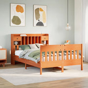 Letto senza Materasso Marrone Cera 140x190 cm in Legno di Pino 3323274