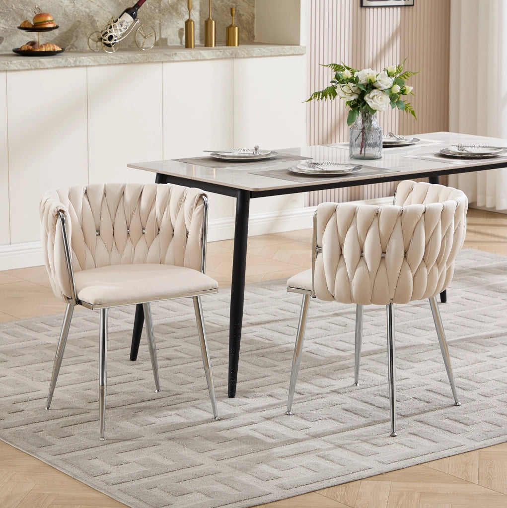 Sgabello da bar 66.0x44.5x52.0 cm con schienale basso; struttura in metallo e tessuto avorio