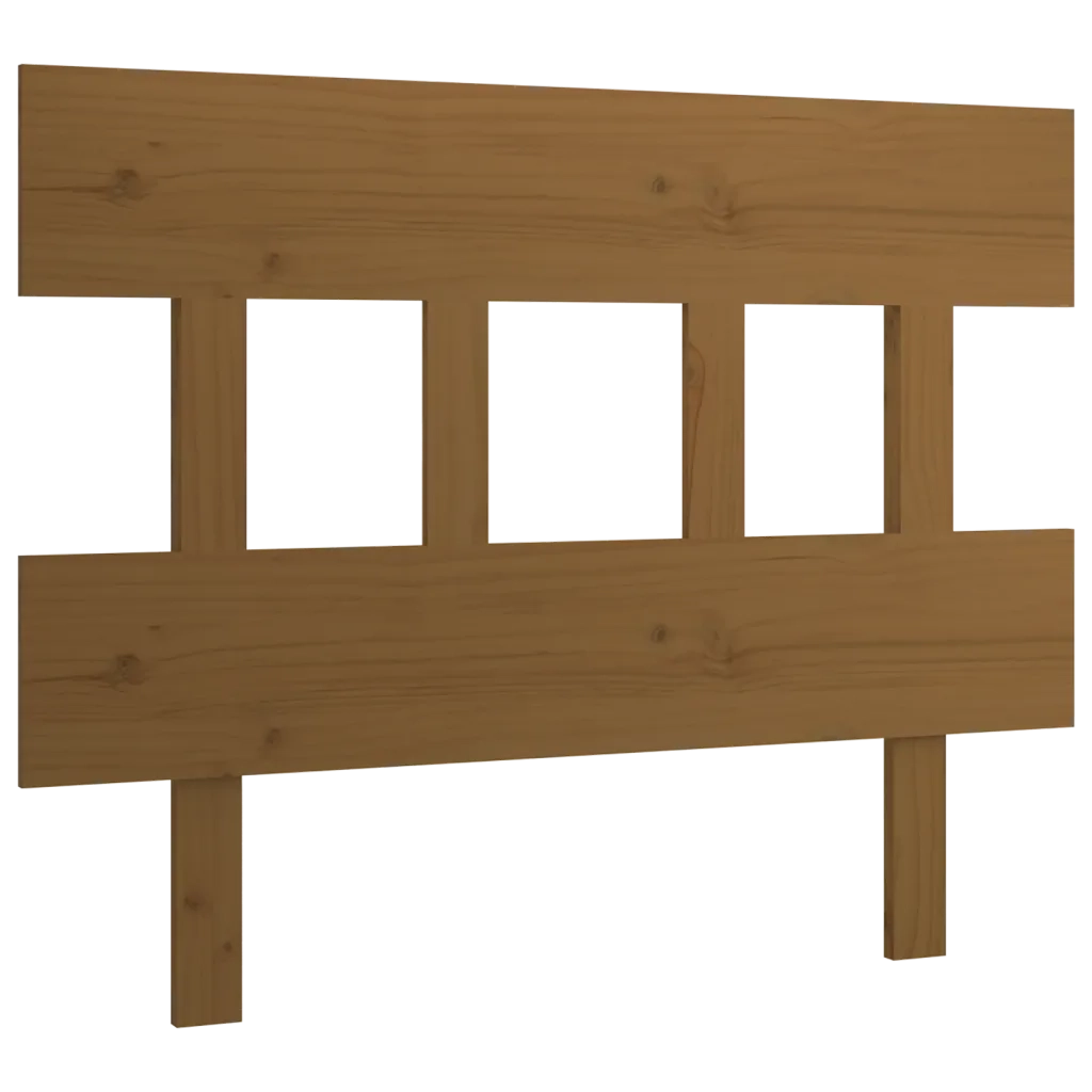 Testiera per Letto Miele 78,5x3x81 cm in Legno Massello di Pino