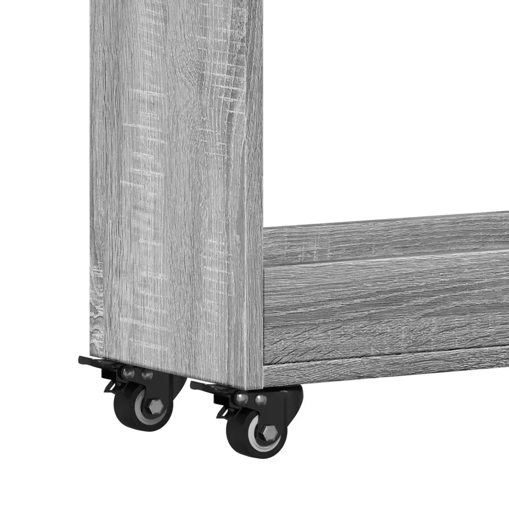 Mobile con Ruote Grigio Sonoma 60x22x79 cm in Legno Multistrato 840420