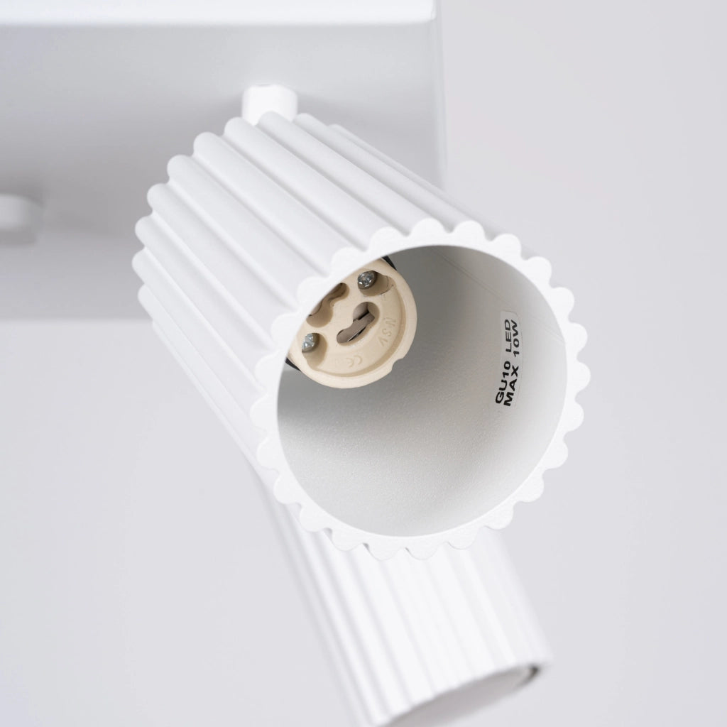Plafoniera quadrata bianca 25cm 4xGU10 GRAVIO Pure Lume