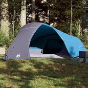 Tenda da Campeggio a Cupola per 4 Persone-Tenda per Escursionismo Blu Impermeabile 181371