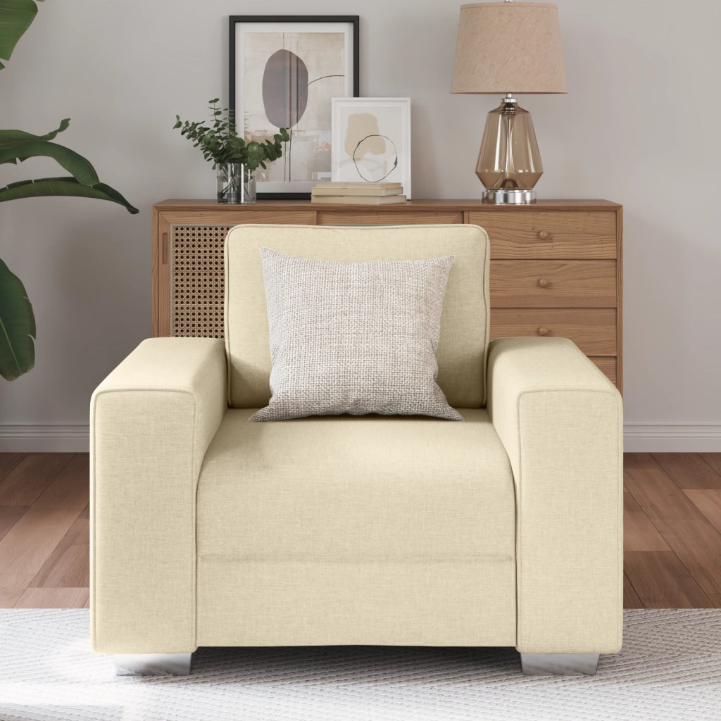 Poltrona  Crema 59 cm in Tessuto