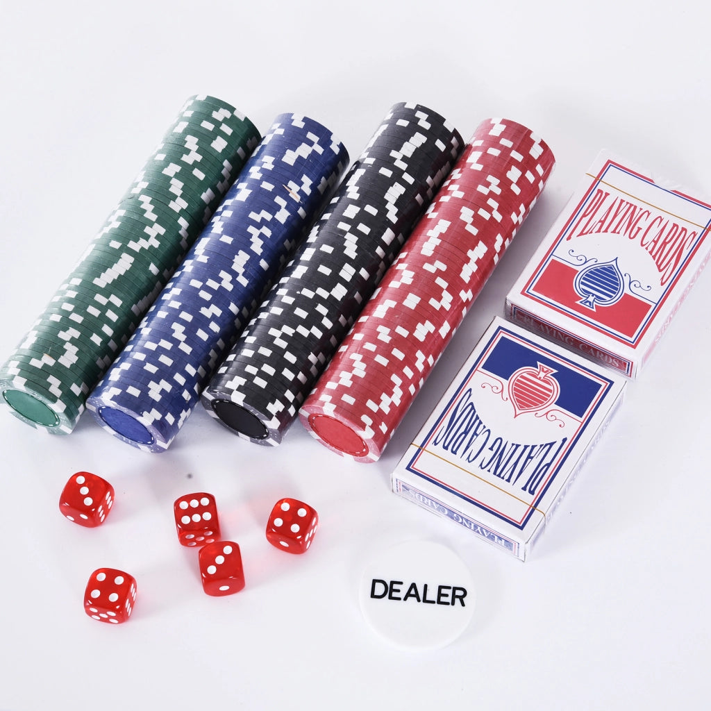 Scatola Poker Completa ¨C zephmum ¨C 200 gettoni 2 mazzi carte 2 chiavi alluminio