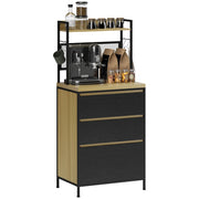 Armadio da cucina industriale con 3 cassetti e ripiano ¨C zephmum ¨C 60x40x132cm