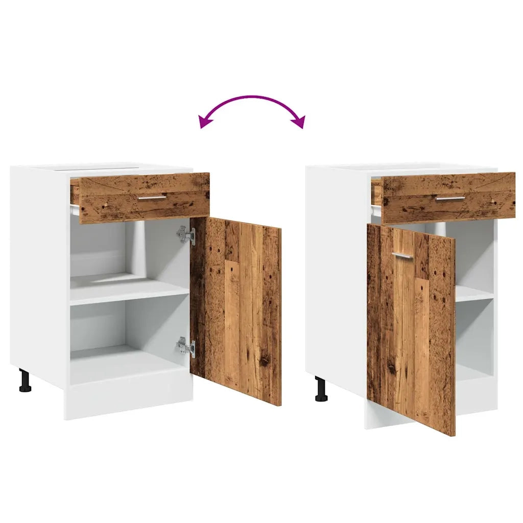 Mobile con Cassetto “Lyon” Legno Antico 50x46x81,5cm 856086