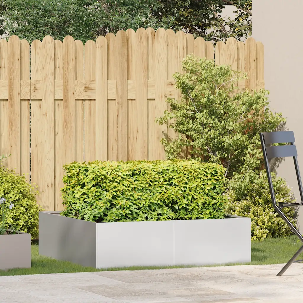Fioriera 100x100x30 cm in Acciaio Inox 860812