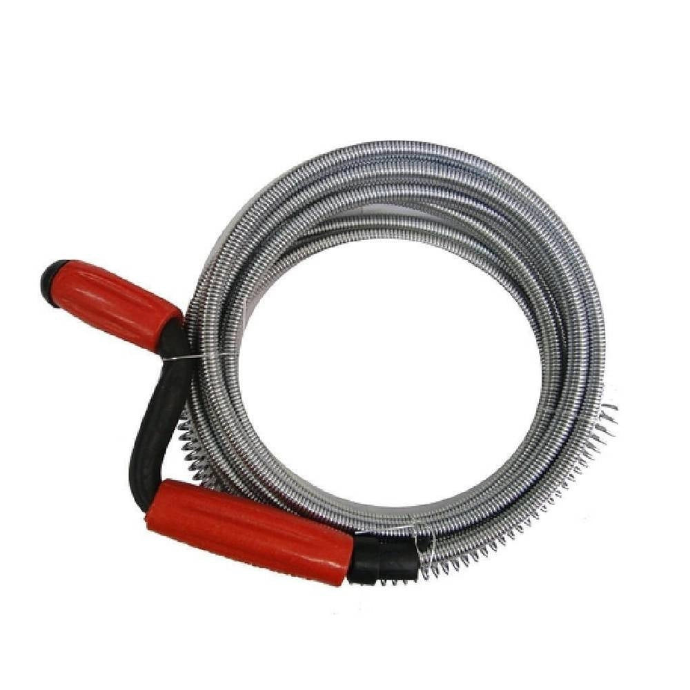 Trade Shop - Sturalavandino Molla Sturatubi Scarichi Spirale Per Disintasare Tubi 7.5mt 59949 -