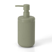 Dispenser sapone verde in plastica rigida cannettata Arizona
