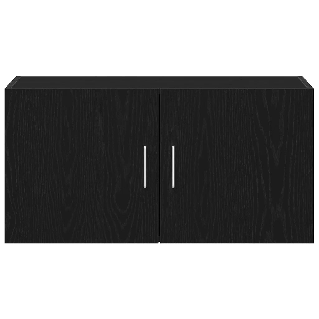 Armadietto a Muro Rovere Nero 80x39x40 cm in Truciolato 862012