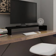 Mobile/Rialzo Porta TV-Supporto per TV in Vetro Nero 100x30x13 cm