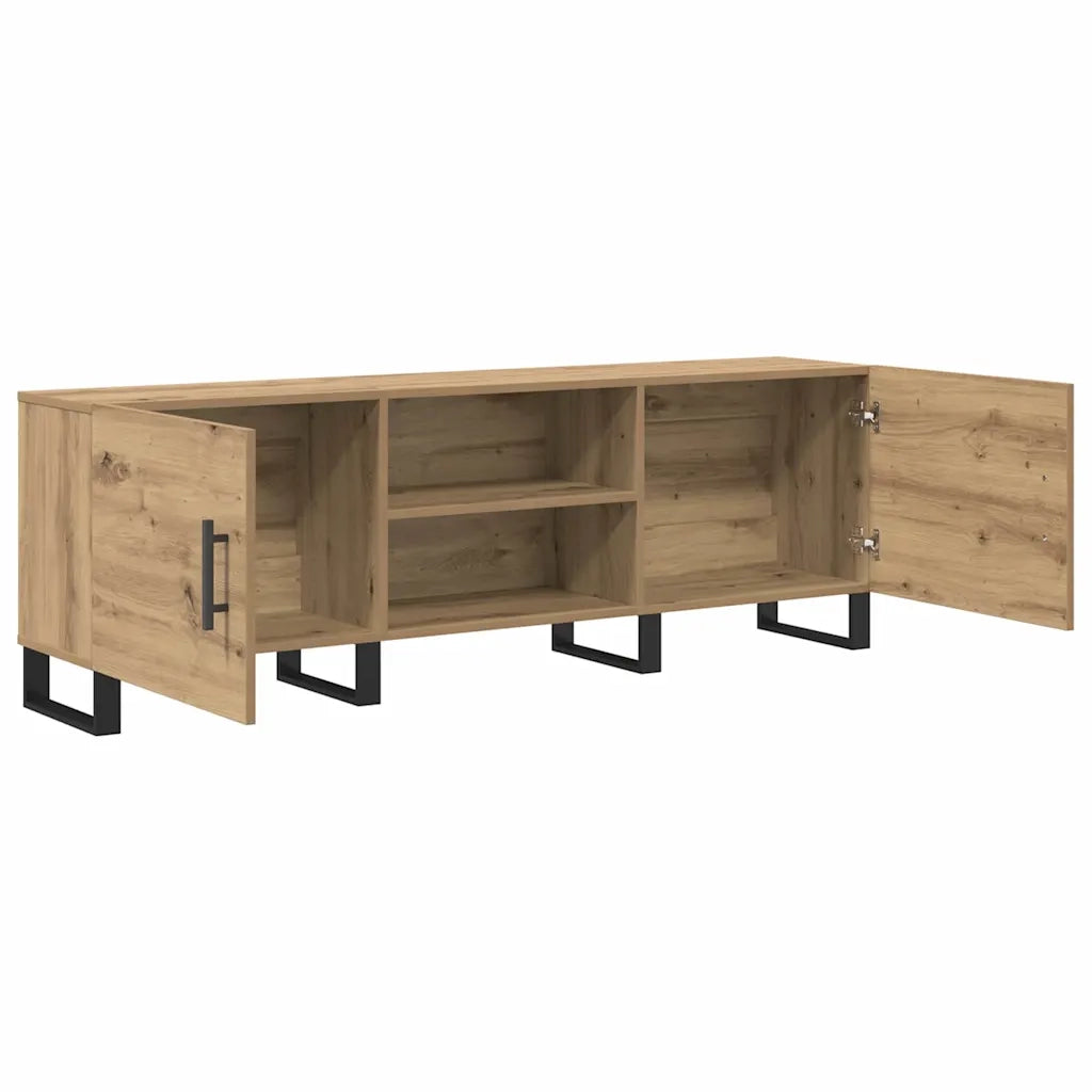 Mobile TV-Credenza per TV-Console TV Rovere artigianale 150 x 30 x 50 cm Legno multistrato 773143