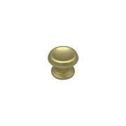 Pomolo fisso per porta SAGUATTI 166/60FB in alluminio oro satinato