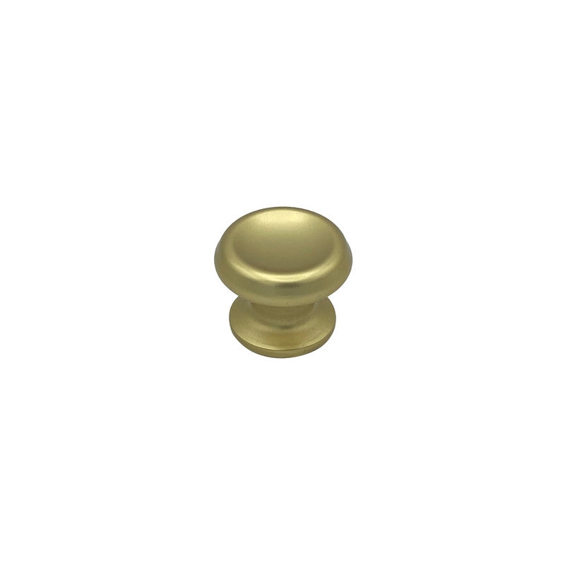 Pomolo fisso per porta SAGUATTI 166/60FB in alluminio oro satinato