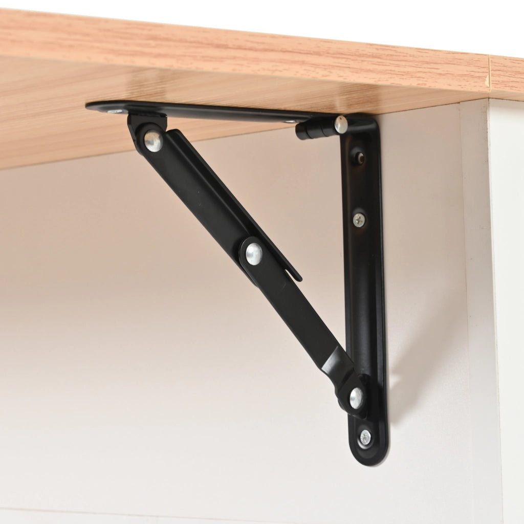 Carrello da cucina con piano pieghevole, bianco, 139x46(71)x91,5 cm, con ruote e gambe in legno massello