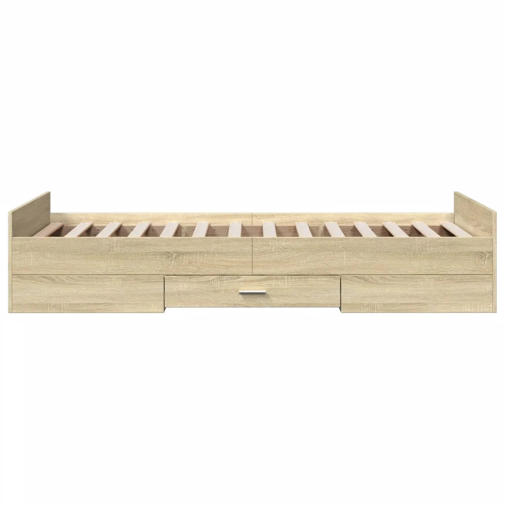 Giroletto Cassetti Rovere Sonoma 100x200 cm Legno Multistrato 3280330