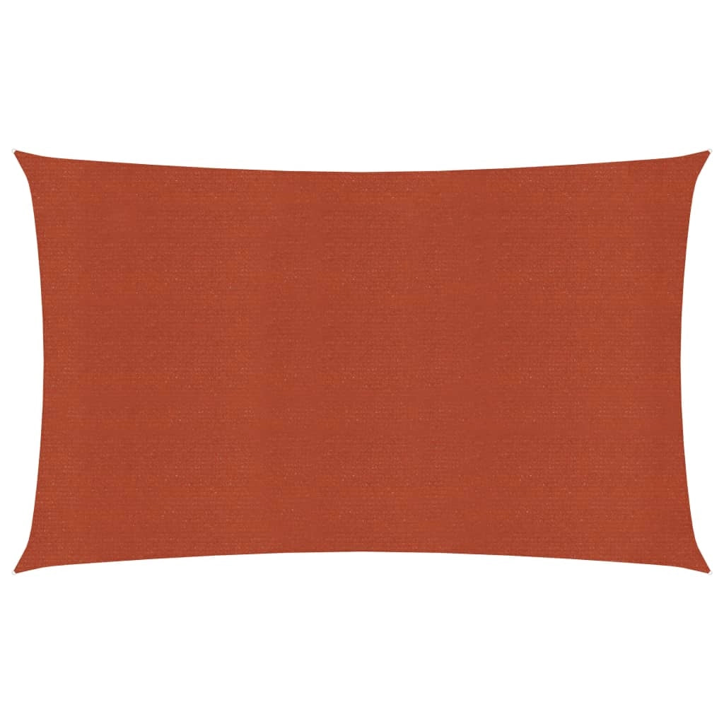 Vela ombreggiante 160 g/m² terracotta 2 x 5 m HDPE 02_0009344