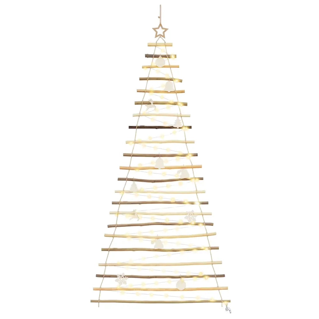Albero di Natale Naturale 210 cm legno massiccio di frassino