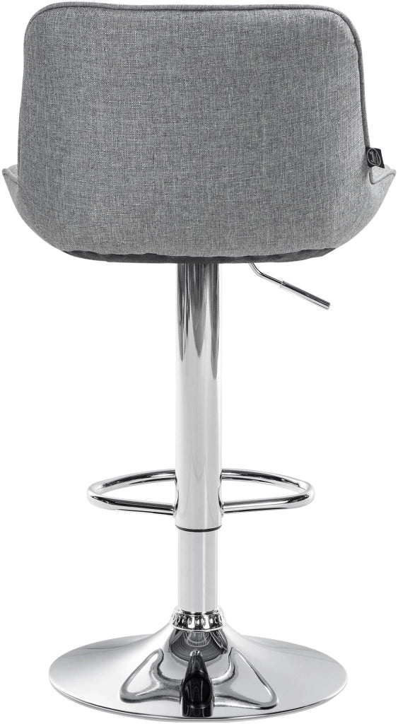 Barhocker Vonore Stoff chrom