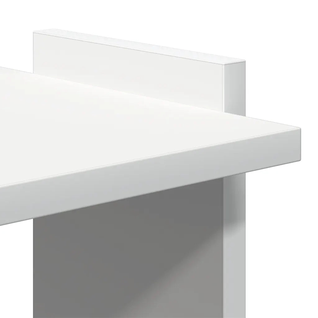 Libreria a 3 Ripiani Bianca 60x30x120 cm in Legno Multistrato