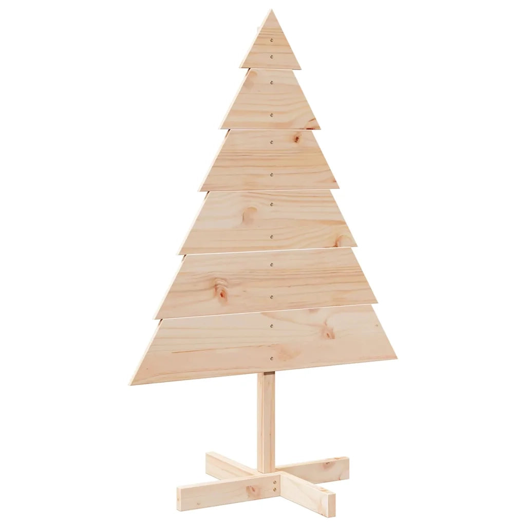 vidaXL Albero di Natale Decorativo in Legno 110 cm in Legno Massello