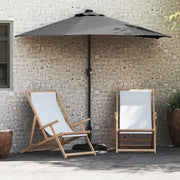 vidaXL Ombrello da giardino Antracite 294 x 150 x 223 cm Tessuto