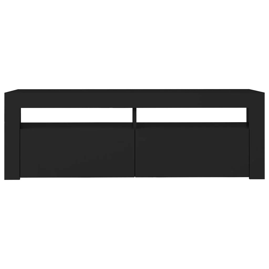 Mobile TV multimediale scaffale TV credenza mobile TV sala da pranzo soggiorno camera da letto con luci LED 120 x 35 x 40 cm nero 02_0026527
