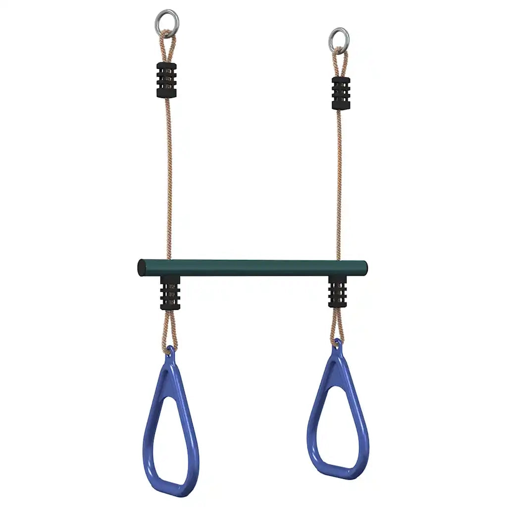 Barra Trapezio con Anelli per Bambini Blu e Verde in Acciaio CFW1503702