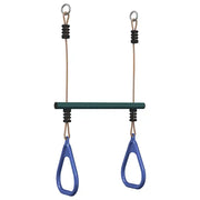 Barra Trapezio con Anelli per Bambini Blu e Verde in Acciaio CFW1503702