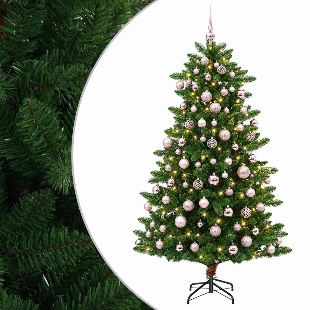 Albero di Natale Artificiale con Palline 180 cm 300 LED 3461377