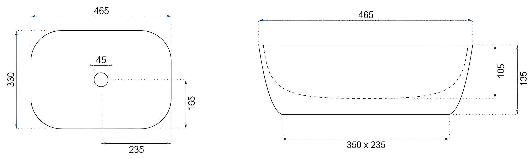 Lavabo Da Appoggio Rea Belinda Warm