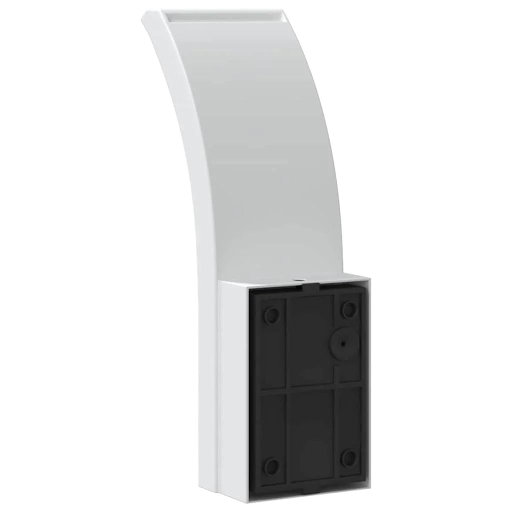 Set di 2 applique LED da esterno con sensore di movimento 7 x 4,5 x 23 cm alluminio bianco 02_0056582