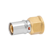 RACCORDO DIRITTO FEMMINA A PRESSARE PER TUBO MULTISTRATO MODELLO AP102 - 1/2 ø20X2  - APE