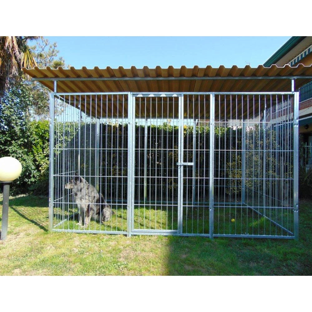Recinto per cani 3x2 metri con copertura box modulare viteria compresa